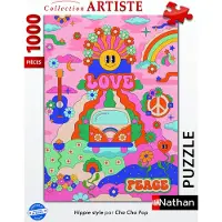Nathan Puzzle Hippie style Cha cha Pop 1000 pièces