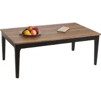 Mendler Salontafel -M55, bijzettafel sofatafel massief hout HDF laminaat melamine 46x120x70cm sheesham hout look donkere poten