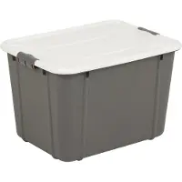 BranQ Opslagcontainer Velur, 30 liter, grijs, merk