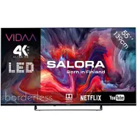 Salora FOD55UV - 4K TV - 55 inch tv - Smart TV - Borderless - Smart tv 55 inch - Zwart