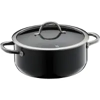 WMF BT FTEC INSPIRE 24CM BLK, Pan + steelpan, Zwart