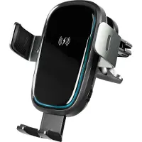 Logilink Draadloze smartphone oplaadhouder voor het luchtrooster van de auto, Smartphonehouder, Zwart