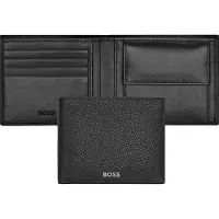 HUGO BOSS Leren Portemonnee Classic Grained Wallet Black Zwart
