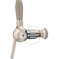Ich-zapfe Biertap, Compensatorkraan - Cosmo, verchroomd met compensator stalen as 5/8, 55 mm