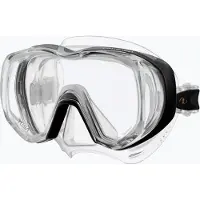 Tusa Freedom Tri-Quest – Panoramische duikbril & snorkelmasker met extra breed zichtveld – CrystalView glas – Transparant/Zwart - M3001 BK