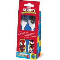 Procos Spiderman Spidey & Friends metalen bestekset - 2 stuks