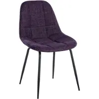 CLP Tom Eetkamerstoel - Zonder armleuning - Fauteuil - purper Stof
