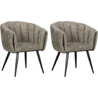 Pole to Pole Eetkamerstoel Breeze | chenille groen 71x80x62 cm eetkamerstoelen | NADUVI