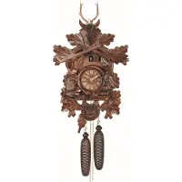 Engstler - 739/8 - Koekoeksklok - 8-daags kettinguurwerk - Notenhout - 50 cm
