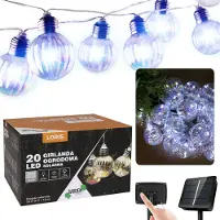 Sarcia.eu Zonne-tuin guirlande 20 LED, Lichtsnoer 5.8m