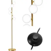 Toolight Staande lamp APP917-6F - G9 - 25 x 164 cm - Goud