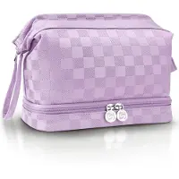 Sc Travel Essentials - Toilettas en Make-up Organizer - Waterdicht en Compact - Geschikt voor Reis en Dagelijks Gebruik - Unisex - Paars