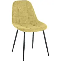 CLP Tom Eetkamerstoel - Zonder armleuning - Fauteuil - lichtgroen Stof