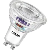 Osram LED-lampen, energiezuinig, reflector, in PAR16-vorm, LED-spot, loodvrij glas, 2 W (equivalent van 50 W), 360 lm, warm wit, 2700 K, levensduurklasse: A, 50.000 uur, set van 3