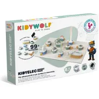 KIDYWOLF KIDYELEC EXPERT – Educatieve Elektriciteitsset voor Kinderen met 18 Onderdelen & Progressieve Experimenten - 8+