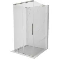 Mexen Rox-3S L 3-zijdige schuifdouchecabine 90 x 90 , transparant, geborsteld nikkel - 8C2L-090-090-97-00-3S