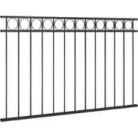 vidaXL Schuttingpaneel ASSEN staal 163x80 cm zwart