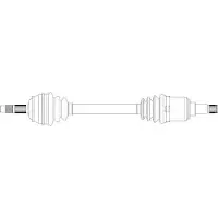 GENERAL RICAMBI FI3154 Aandrijfas