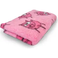 Topmast Vet Bed - Farm Animals - Pinky Piglet - Antislip Hondenmat - 75 x 50 cm - 2 Stuks - Waterafstotend - Latex Antislip - Benchmat Hond - Hondendeken - Hondenkleed - Machinewasbaar