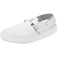ABEBA Work Shoes Rubber Berufssandale – Leder, Src, Sanitätsclog White-45