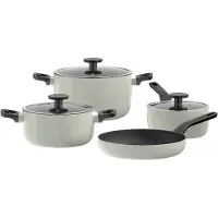 Berghoff Pannenset Antikleef Leo Recycled Sage (7-delig)