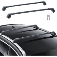 StarTech.com Dakdragers Auto - Universele Aluminium Dwarsdragers - 90 kg Draagvermogen - Voor Verhoogde Open Dakrails - Railafstand 102-108 cm