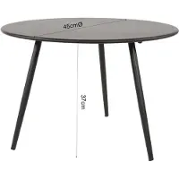 Lesli Living Outdoor Living Bijzettafel Rafael Ø45x36,5 cm - zwart online kopen