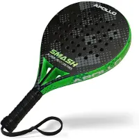 Apollo 3K Smash Padelracket van Carbon – Controle & Precisie – Voor Beginners en Gevorderden