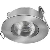 Osram Spot Set LED inbouwspots, IP65, drukbestendig, 4,5W, satijnnikkel, 320lm, 2700K (warm wit), CRI≥80, geschikt voor vochtige ruimtes, set van 3