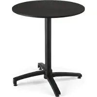 Oviala - Tuintafel rond 60 cm kantelbaar aluminium en HPL zwart - Opera