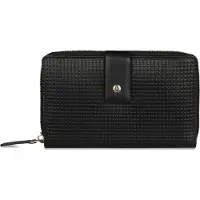 Bugatti Noemi Portemonnee RFID-bescherming Leer 16 cm zwart