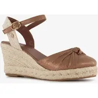 Blue Box dames espadrilles brons beige maat 37