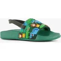 Scapino Groene jongens badslippers met jungle dieren maat 27