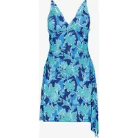 Osaga voorgevormd dames badpakjurk blauw maat M