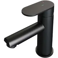 Brauer Black Edition Lage Opbouw Wastafelmengkraan Model C Mat Zwart