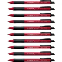 Stabilo Pointball - Balpen - NatureCOLORS Wildflower - Navulbaar - Bordeaux - Doos 10 Stuks