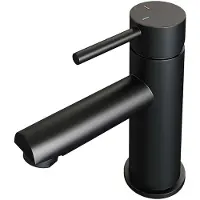 Brauer Black Edition Lage Opbouw Wastafelmengkraan Model A Mat Zwart