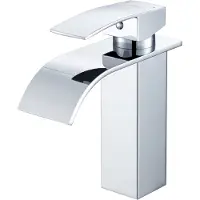 CECIPA MAX Chroom Wastafelkraan - Watervalkraan Badkamerkraan - Wastafel Kraan - Mengkraan Wastafel - wastafelkraan klassiek - Badkamer Kraan