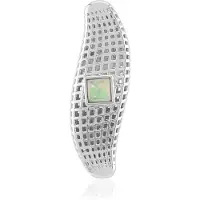 Cavill - Zilveren Hanger 925 Sterling Zilver - 0,385 ct Welo Opal Princess Geslepen - Uniek Ethiopisch Edelsteen - 37x12 mm