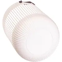 Kadax grote opbergmand 45 x 38 cm, organizer voor wasgoed, speelgoed, dekens, speelgoedmand met handvatten, wasmand, plastic dekenmand (crème)