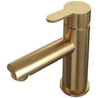 Brauer Gold Edition Lage Opbouw Wastafelmengkraan Model D Goud Geborsteld PVD