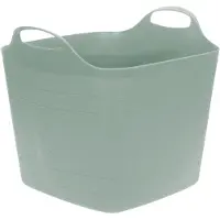 Excellent houseware flexibele kuip / emmer - groen - 25 l - kunststof - 40 x 35 cm - met handvatten