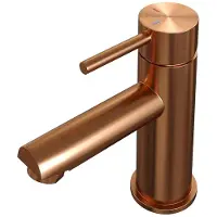 Brauer Copper Edition Lage Opbouw Wastafelmengkraan Model A Koper Geborsteld PVD