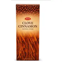 HEM - clove cinnamon - kruidnagel - kaneel - wierook - wierookstokjes - wespen - hexa 6 stuks
