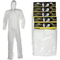 Benson Wegwerp schilders / klussers overall - 6x - one size - Klus overalls voor volwassenen - kunststof