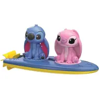 Clementoni Disney Baby Stitch & Angel Badspeelgoed - Surf Set - Interactief Spel voor in Bad - Speelgoed vanaf 6 Maanden