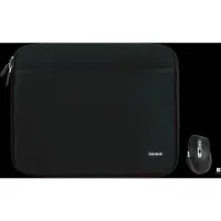 BlueBuilt Laptophoes breedte 36 cm 15-16 inch M Zwart + Maximus Muis