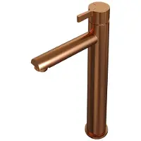 Brauer Copper Edition Verhoogde Opbouw Wastafelmengkraan Model E Koper Geborsteld PVD