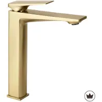 REA Prime - Wastafelkraan - Geborsteld Goud - High Premium - 15X4,2X26Cm