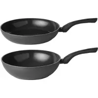 Sola Pannenset Stonehenge 2-Delig - Koekenpan ø 28 cm en Wokpan ø 28 cm - keramische anti-aanbaklaag